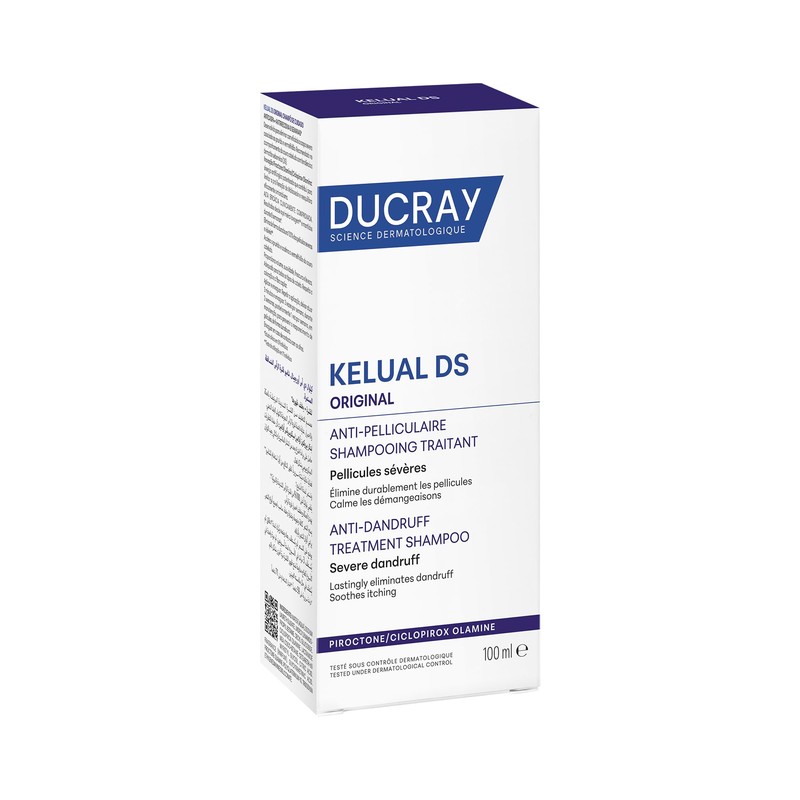 Ducray Kelual DS Original Shampoo Anticaspa, Ayuda a Calmar la