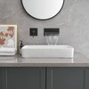 BWE Wall Mount Bathtub Faucet Matte Black Single Handle Bathtub