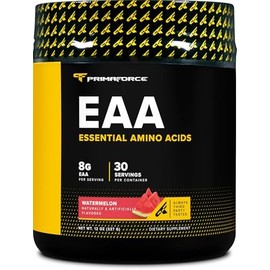 Primaforce EAA en Polvo (30 Porciones)  Aminoácidos Esenciales para AntesDurante el Entrenamiento y Recuperación - Sin GMO y Sin Gluten (Sabor Sandía)
