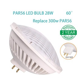 BAOMING PAR 56 LED Bulb Dimmable Replace Standard Halogen PAR56 300 Watt Light AC/120V 28W Warm White (2700~3000K) Base Type: GX16D