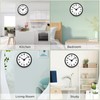 WallarGe Night Light Wall Clock for Bedroom - Silent Lighted