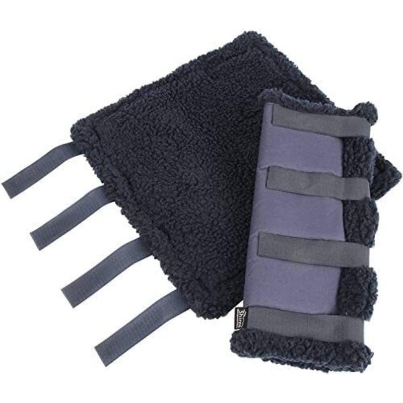 Shires Equestrian - Short, Fleece Lined, Travel Boots - Navy