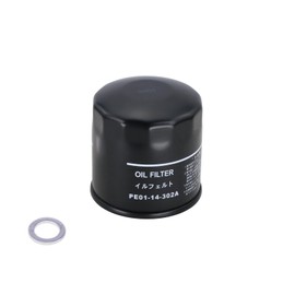 Kefly PE01-14-302A Engine Oil Filters Fits for Mazda 3 6 CX-3 CX-30 CX-5 CX-50 MX-5 Miata, with Drain Plug Gasket (1PCS)