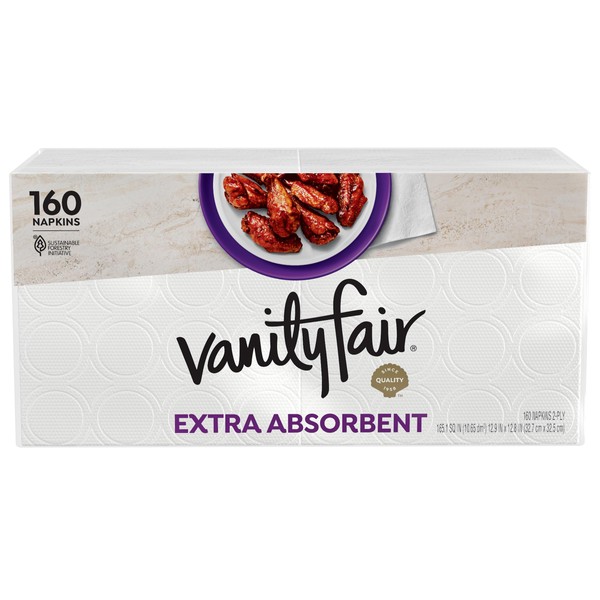 Vanity Fair Vanity Fair Extra Absorbent Premium Paper Napkins, 160