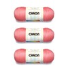 Caron Simply Soft Strawberry Yarn - 3 Pack of 170g/6oz