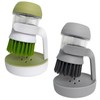 Dish Brush with Soap Dispenser and Holder 2pcs, Kitchen Dish