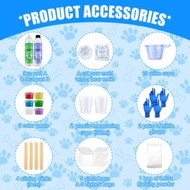 Silicone for Taba Squishy kit, 18oz Fast-Cure Liquid Squishy Maker with 1:1 AB Ratio, Super Soft Silicone Rubber Making Kits for Cat Paw Casting, DIY Stress Relief Gifts for Beginners