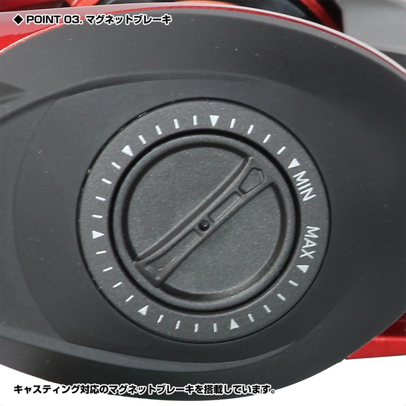 PROX Baltom BC Octopus 2 L200 Baitcasting Reel/Left Power Handle