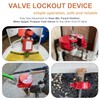 Gate Valve Lockout and Safety Padlock, 2Sets, Hose Bib Lock