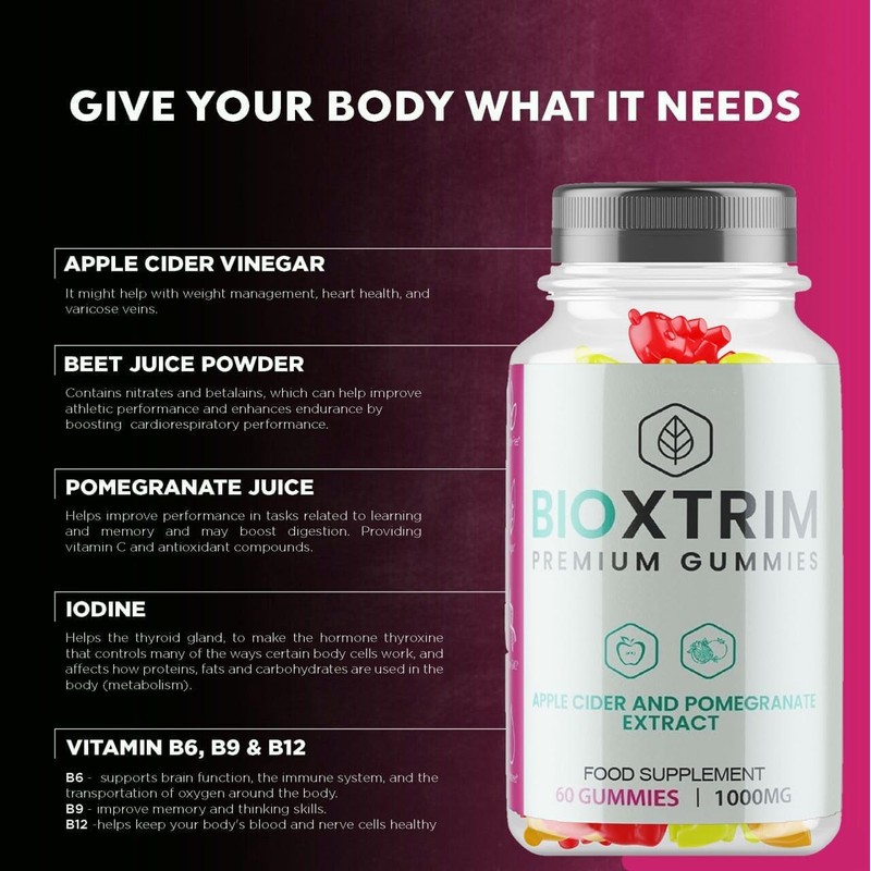 BioXtrim Gummies - All Natural - New & Sealed -