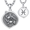 ROMANTIC WORK Zodiac Sign Necklace 925 Sterling Silver Zodiac Sign