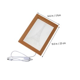 BIUDECO 1pc Creative LED Photo Frame Light Luminous Night Light for Living Decor Unique Housewarming present Romantic Atmosphere Powered Frame Home Ornament