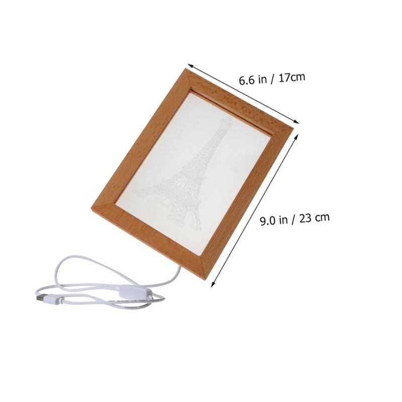 BIUDECO 1pc Creative LED Photo Frame Light Luminous Night Light