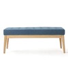 Anglo Air Force Blue Fabric Bench