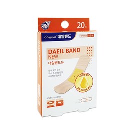 Daeil Band New 10 Pack/Standard Mixed Large Selection Disposable Band-Aid Wound Band, Standard 20 Pieces 10 Pack / 대일밴드 뉴 10갑/표준 혼합 대형 선택 일회용 반창고 상처밴드, 표준 20매입 10갑