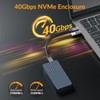 iDsonix 40Gbps M.2 NVMe SSD Enclosure - NVMe Enclosure 40Gbps
