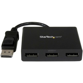 StarTech.com 3-Port Multi-Monitor DisplayPort Adapter, DP to 3x DisplayPort 1.2 Splitter, Dual 4K 30Hz and 1080p 60Hz Computer MST Hub, Windows Only (MSTDP123DP)