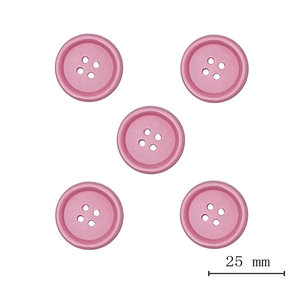 Libiline 100pcs Resin Button Solid Color 4Holes Craft Clothe Sewing