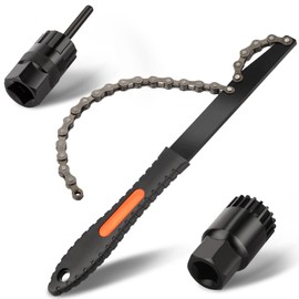 Homord Chain Whip, Sprocket Puller and Bicycle Bottom Bracket Remover Set, Chain Whip and Sprocket Puller Bicycle Cassette Puller Tool, Bicycle Inner Bearing Key Tool