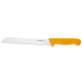 Giesser seit 1776 - Made in Germany - Brotmesser orange, Basic Orange, Klinge 21 cm, Wellenschliff, rutschfest, rostfrei