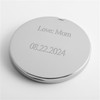 THINGS REMEMBERED Engraved Round Silver Compact Mirror (Free Customization)