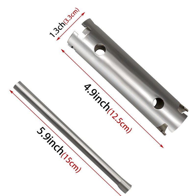 HAUTMEC Long-reach Basket Strainer Wrench, Double Working End Sink Strainer
