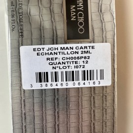 Jimmy Choo Man Perfume for Men EDT Sample Vial Spray 0.06 oz 2 ml Pack of 12