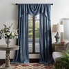 MARTHA STEWART Naples Chenille Solid Back Tab Window Curtain Panel