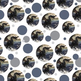 GRAPHICS & MORE Rogue Dragon Winter Mountain Top Premium Gift Wrap Wrapping Paper Roll