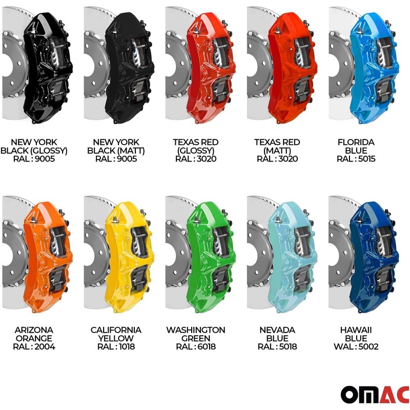 OMAC Brake Caliper Epoxy Based Car Paint Kit Texas Red