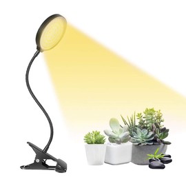 Grow Light 15W Sunlike Full Spectrum LED Plant Grow Lights with Timer Auto On/Off 4/8/12H Waterproof Grow Lamp for Indoor Plants, 5 Dimmable Levels, Adjustable Gooseneck