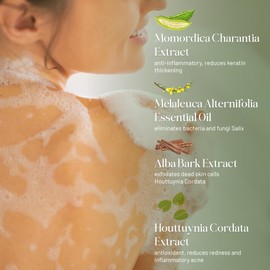 ABERA Bitter Melon Shower Gel, Purifying Body Wash for Clearer-Looking Skin, Soothes & Cleanses, 10.14 fl oz