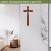 ARCHOBAN Crucifix Wall Cross Catholic, 12 Inch Wooden Cross with