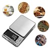 Home Digital Kitchen Scale 200g/0.01g‑1500g/0.1 High Accuracy USB Rechargeable Stainless