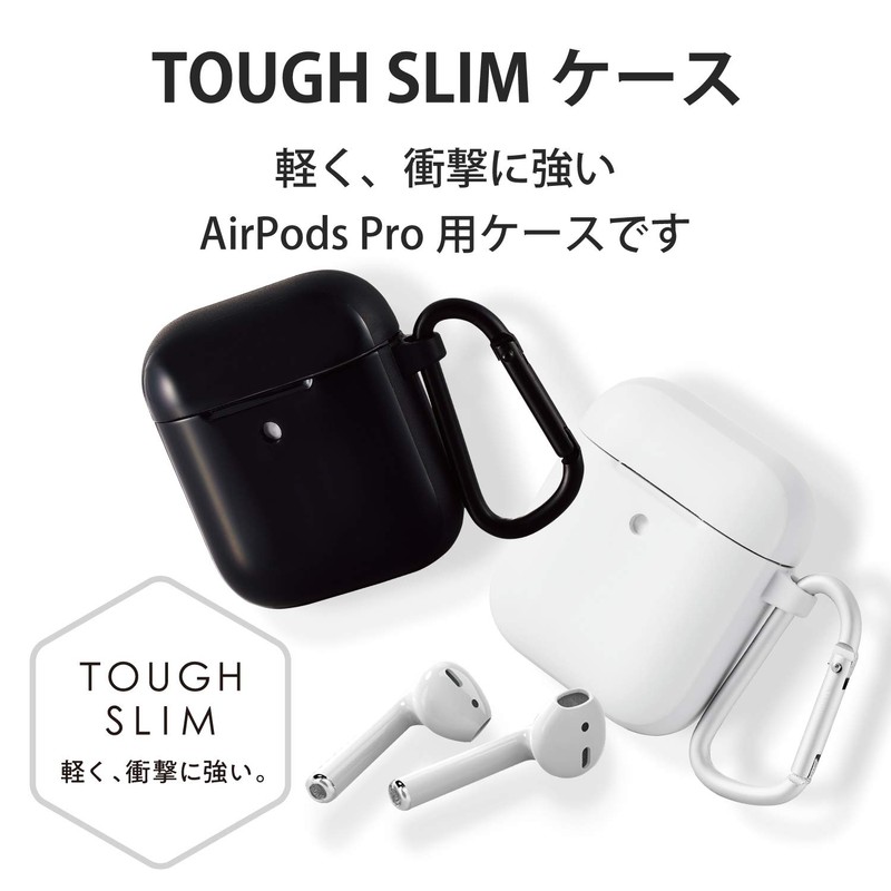 Elecom AVA-APTSWH Wireless Charging AirPods Compatible Tough Slim Case (with