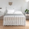 Tsutomi Tufted Dot Bed Skirt Full Size Ruffled Bed Skirt