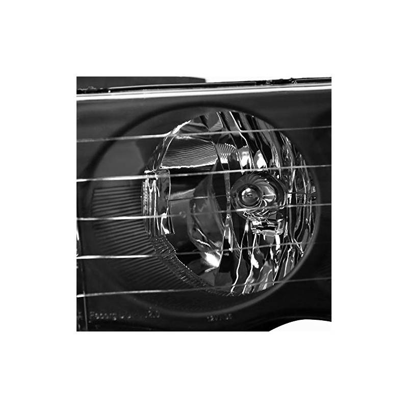 Spec-D Tuning Black Headlights Compatible with Dodge Ram 1500 2500