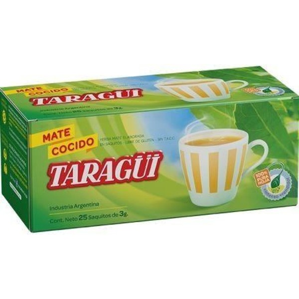 Taragüi Mate Cocido - Ready to Brew Yerba Mate Bags (box of 25 bags)