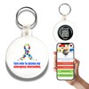 Sharewear QR Tap Keychain, Lost Kids Smart Identification, QR code