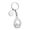 Ten Key Ring with Horseshoe and Four Leaf Clover Code