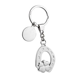 Ten Key Ring with Horseshoe and Four Leaf Clover Code EL5680 cm 10.5 x 3.5 x 0.7 h by Varotto & Co.