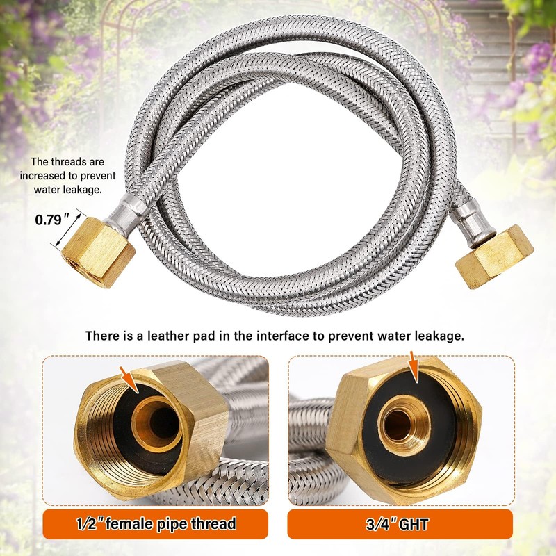 NAOEDEAH 2pcs Brass Float Valve for Water Tank 1/2 Inch