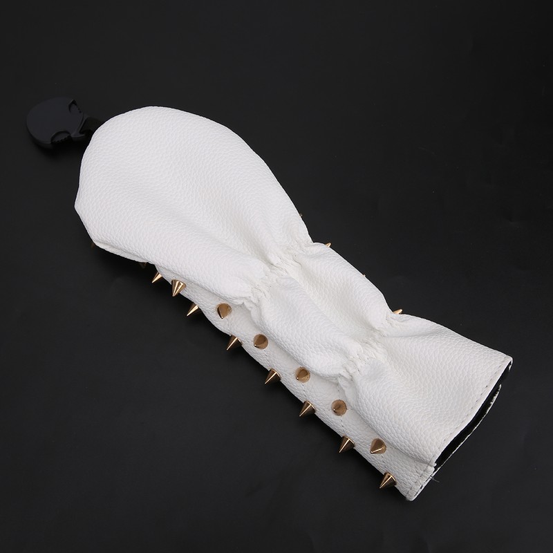 Rivet Wooden Club Protection Headcover Unique PU Waterproof Golf Putter