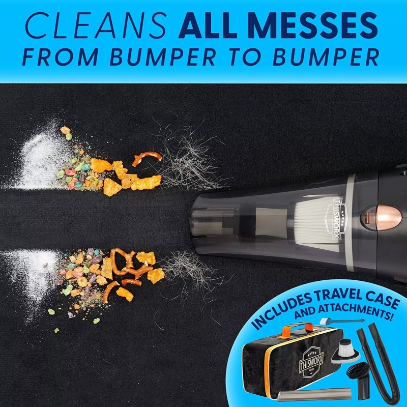 Audew Cleaner POTENTE Aspiradora de Mano para Carro Auto Portable