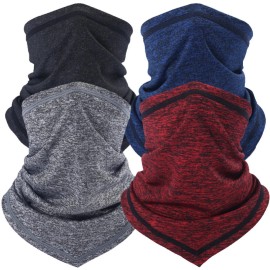 Unbranded UV Protection Face Mask Neck Gaiter Breathable Scarf Windproof Bandana Balaclava - Red