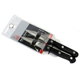 Chef Craft Select Paring Knives, 9.5 inch 2 piece knife set, Stainless Steel/Black