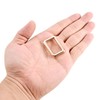 sourcing map Metal Rectangle Ring Buckles 25x15mm for Bags Belts