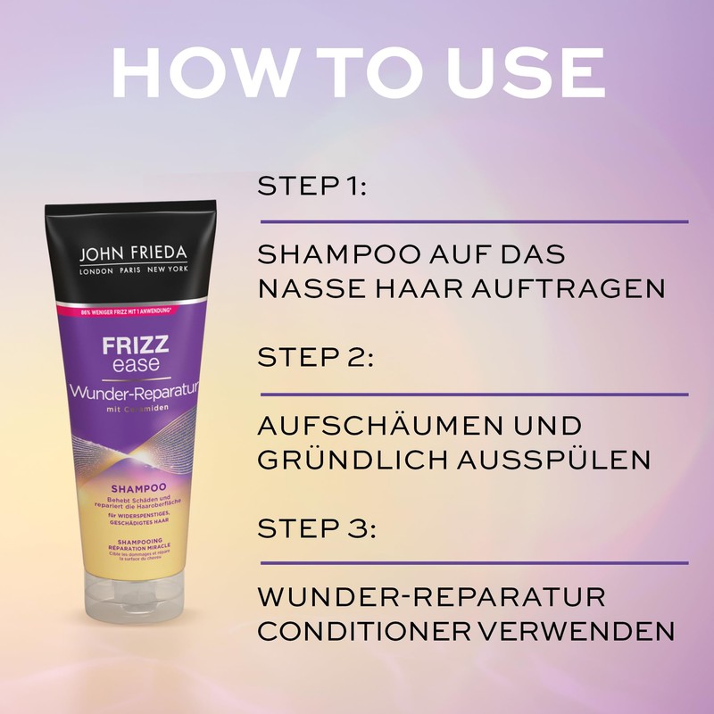 John Frieda - Frizz Ease Miracle Repair Shampoo - Instant