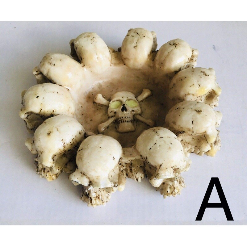 Ashtray Skull Eye Glow In The Dark (one Single pc)