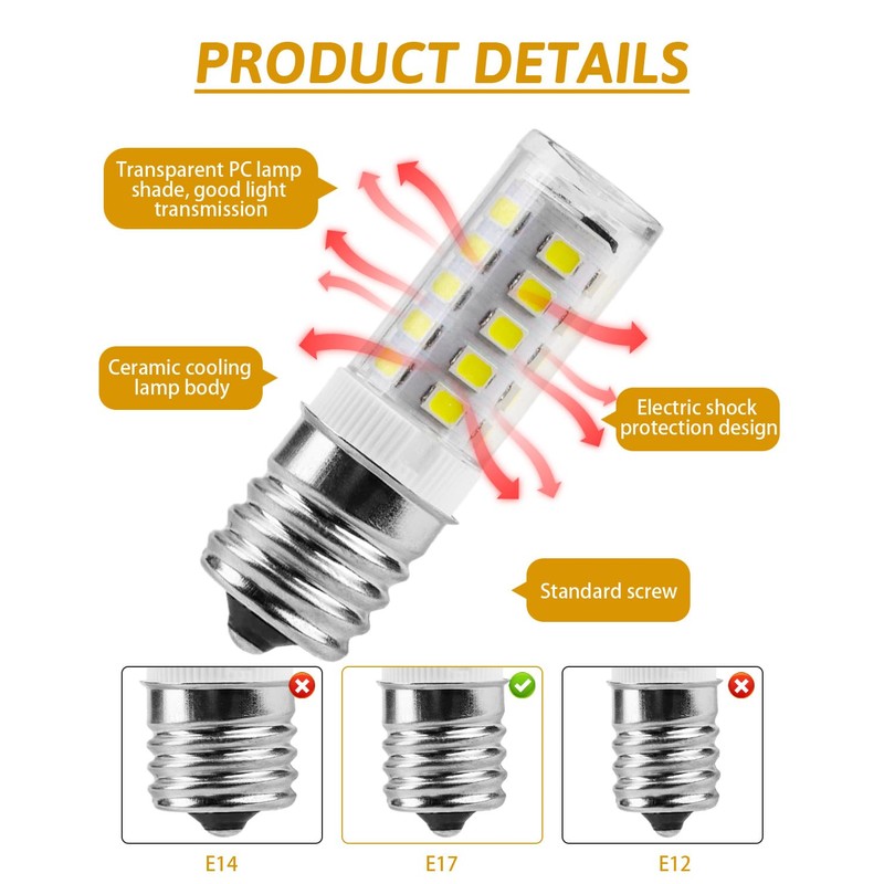 2 Pack Freezer Light Bulb Replacement Kei D28a Kel 2811